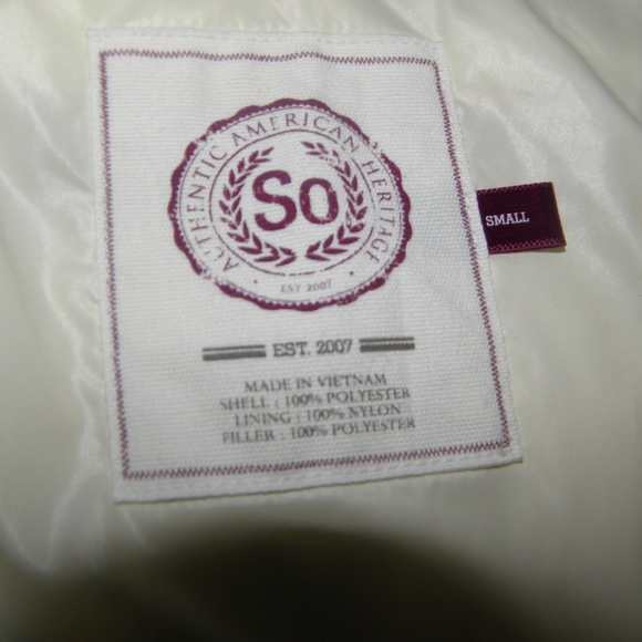 NWOT So Authentic American Heritage Puffer Vest - Picture 5 of 7